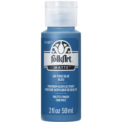 FolkArt ® Acrylic Colors - True Blue, 2 oz. - 401