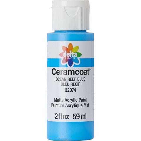 Delta Ceramcoat Acrylic Paint - Ocean Reef Blue, 2 oz. - 020740202W