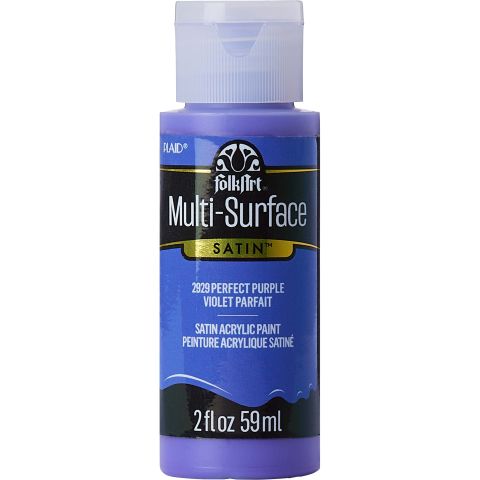 FolkArt ® Multi-Surface Satin Acrylic Paints - Perfect Purple, 2 oz. - 2929