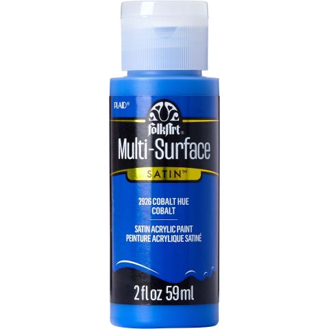 FolkArt ® Multi-Surface Satin Acrylic Paints - Cobalt Hue, 2 oz. - 2926