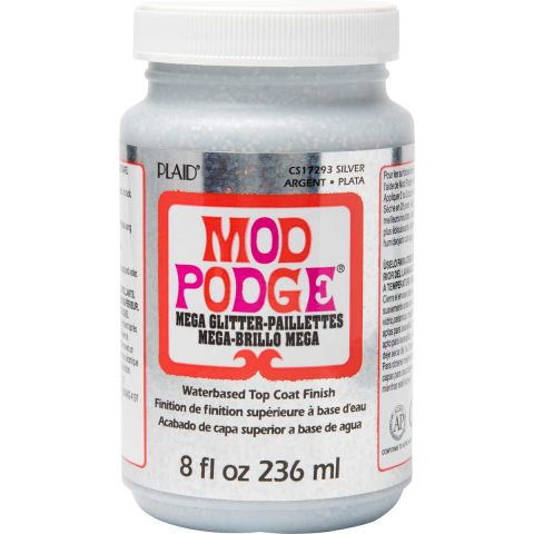 Mod Podge ® Mega Glitter - Silver, 8 oz. - CS17293