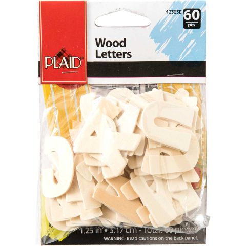 Plaid ® Wood Surfaces - Letter Packs - Bold - 12363