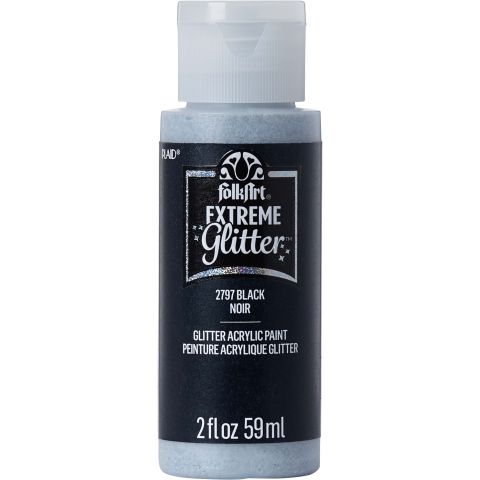 FolkArt ® Extreme Glitter™ - Black, 2 oz. - 2797