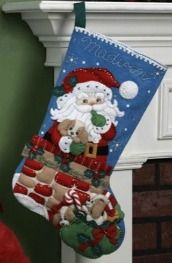 Bucilla ® Seasonal - Felt - Stocking Kits - Santa’s Secret - 86280