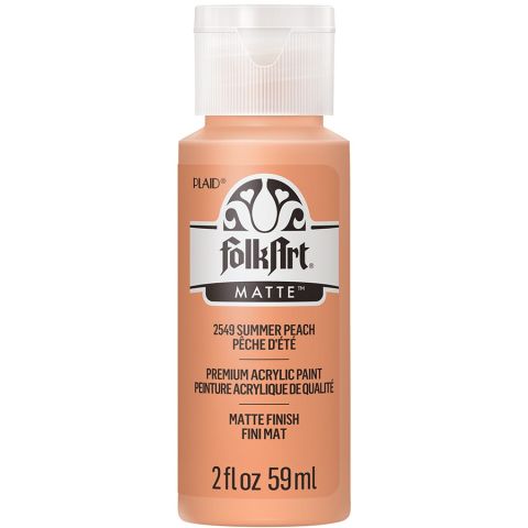 FolkArt ® Acrylic Colors - Summer Peach, 2 oz. - 2549