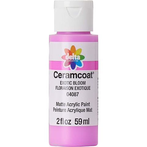 Delta Ceramcoat Acrylic Paint - Exotic Bloom, 2 oz. - 04087