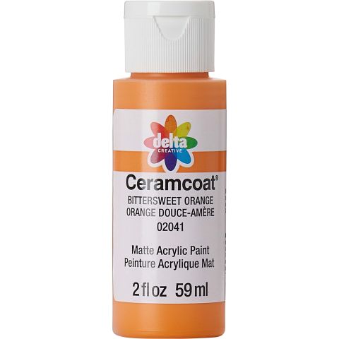 Delta Ceramcoat Acrylic Paint - Bittersweet Orange, 2 oz. - 020410202W