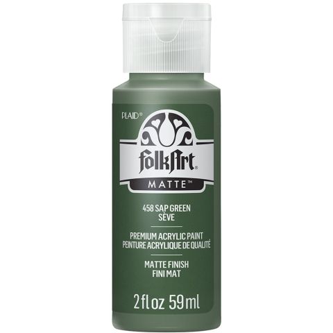 FolkArt ® Acrylic Colors - Sap Green, 2 oz. - 458