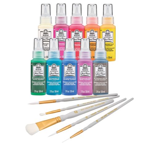 FolkArt ® Murano Glass Paint Set, 2 oz., 15 pc. - PROMOMG24