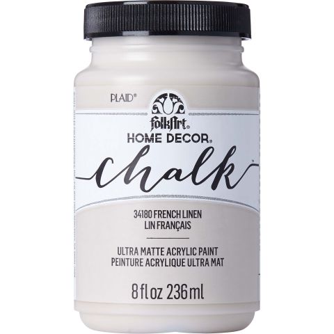 FolkArt Home Decor  Chalk - French Linen, 8 oz. - 34180