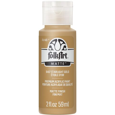 FolkArt ® Acrylic Colors - Starlight Gold, 2 oz. - 6467