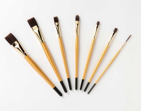 Let's Paint with FolkArt ® Select Firm Bristle Brush Set, 7 pc. - 99446