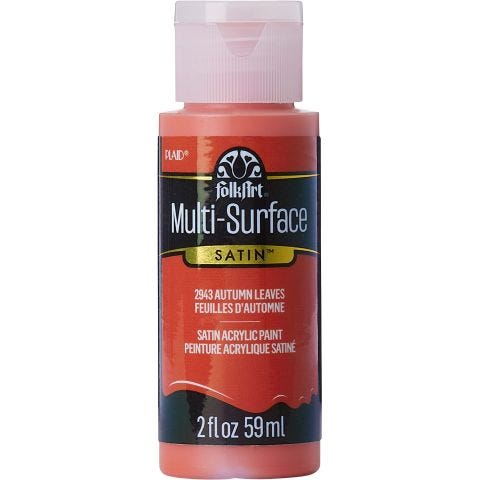 FolkArt ® Multi-Surface Satin Acrylic Paints - Autumn Leaves, 2 oz. - 2943