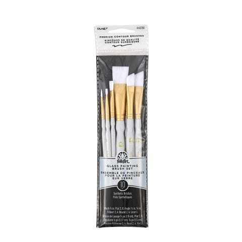 Plaid ® Brush Sets - Basic Brush Set, White Nylon - 44220