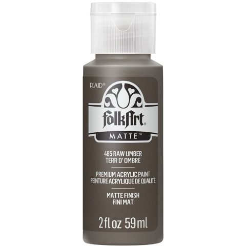 FolkArt ® Acrylic Colors - Raw Umber, 2 oz. - 485