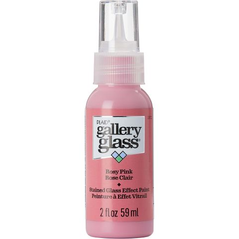 Gallery Glass ® Stained Glass Effect Paint - Rosy Pink, 2 oz. - 19711