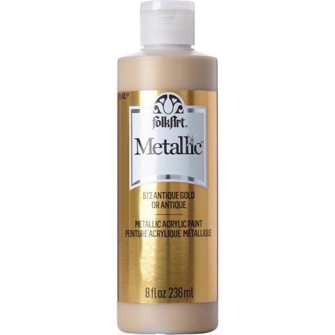 FolkArt ® Metallics - Antique Gold Metallic, 8 oz. - 872E