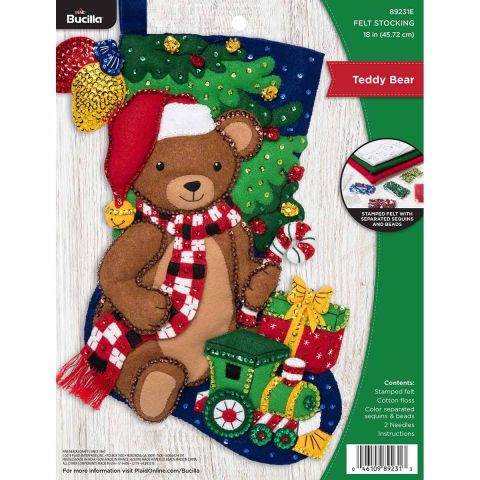 Bucilla ® Seasonal - Felt - Stocking Kits - Teddy Bear - 89231E