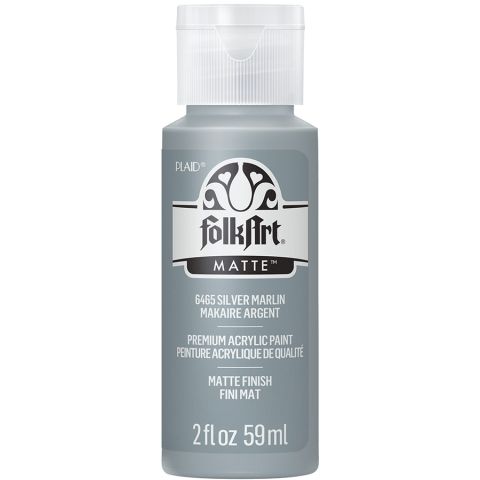 FolkArt ® Acrylic Colors - Silver Marlin, 2 oz. - 6465