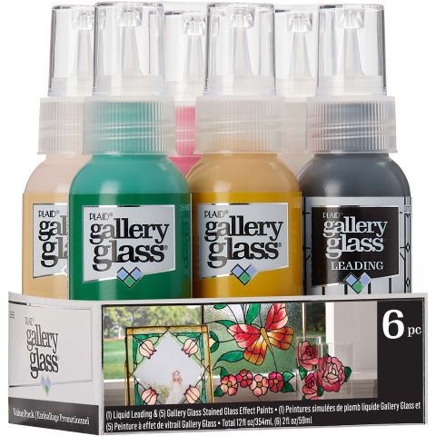 Gallery Glass ® Paint Set - Floral, 6 pc - 19683