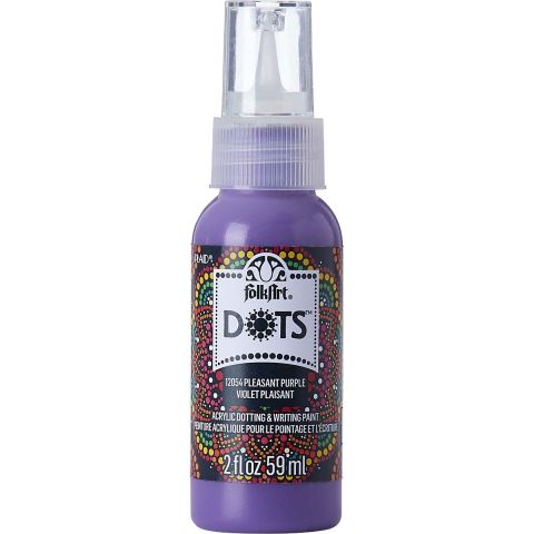 FolkArt® Dots™ Acrylic Paint - Pleasant Purple, 2 oz. - 12054