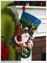 Bucilla ® Seasonal - Felt - Stocking Kits - Golfing Santa - 86145