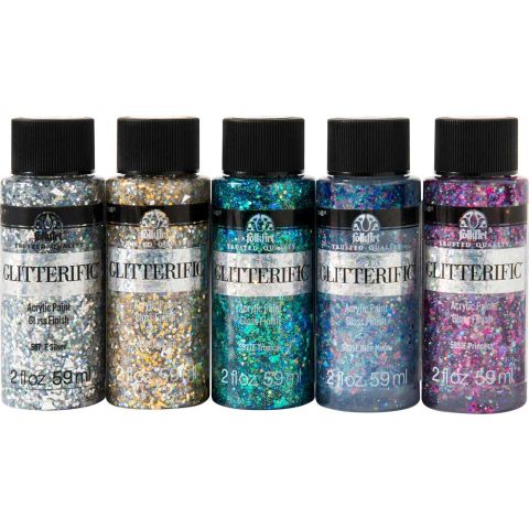 FolkArt ® Glitterific™ Glam Basics 5 Color Set - PROMOFAGL01