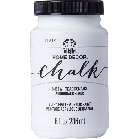 FolkArt Home Decor Chalk - White Adirondack, 8 oz. - 34150