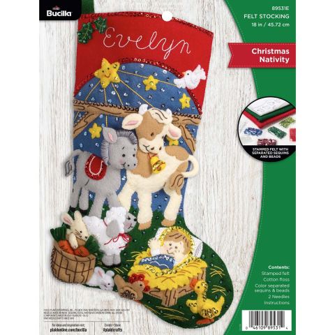 Bucilla ® Seasonal - Felt - Stocking Kits - Christmas Nativity - 89531E