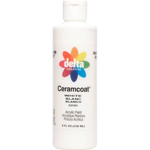 Delta Ceramcoat ® Acrylic Paint - White, 8 oz. - 025050802W