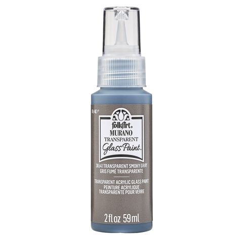 FolkArt ® Murano Glass Paint™ Transparent Smokey Gray, 2oz. - 36541