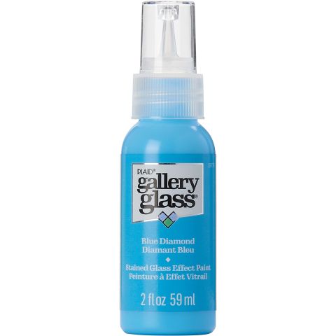 Gallery Glass ® Stained Glass Effect Paint - Blue Diamond, 2 oz. - 19776