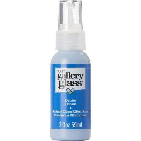 Gallery Glass ® Stained Glass Effect Paint - Denim, 2 oz. - 20033