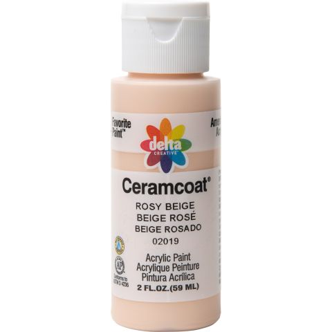 Delta Ceramcoat Acrylic Paint - Rosy Beige, 2 oz. - 020190202W