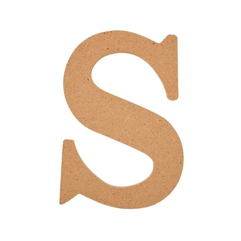 Plaid ® Wood Surfaces - 5 inch MDF Letter - S - 63572