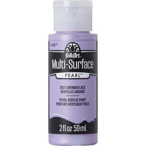 FolkArt ® Multi-Surface Pearl Acrylic Paints - Lavender Lace, 2 oz. - 6317