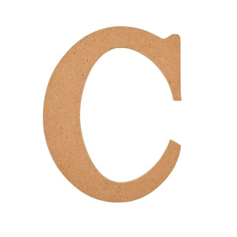 Plaid ® Wood Surfaces - 5 inch MDF Letter - C - 63556