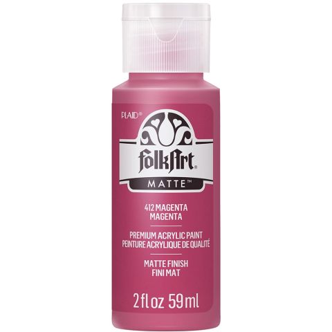 FolkArt ® Acrylic Colors - Magenta, 2 oz. - 412