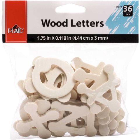 Plaid ® Wood Surfaces - Letter Packs - Dot to Dot - 10712E