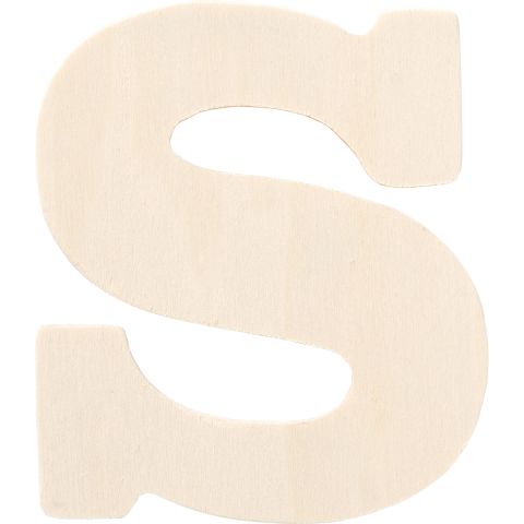 Plaid ® Painter's Palette™ Wood Letter - S. 4 inch - 23882