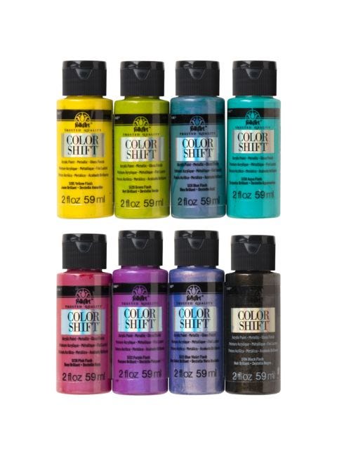 New 16 outlet pc folkart color shift paint set