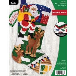 New on sale Plaid Bucilla Felt Home Decor 85185 Table Top Santa Kit