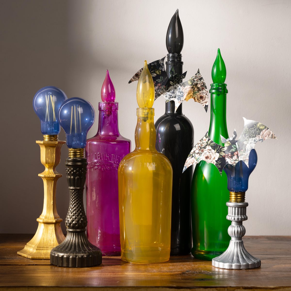 Murano Bottles and Candleholders