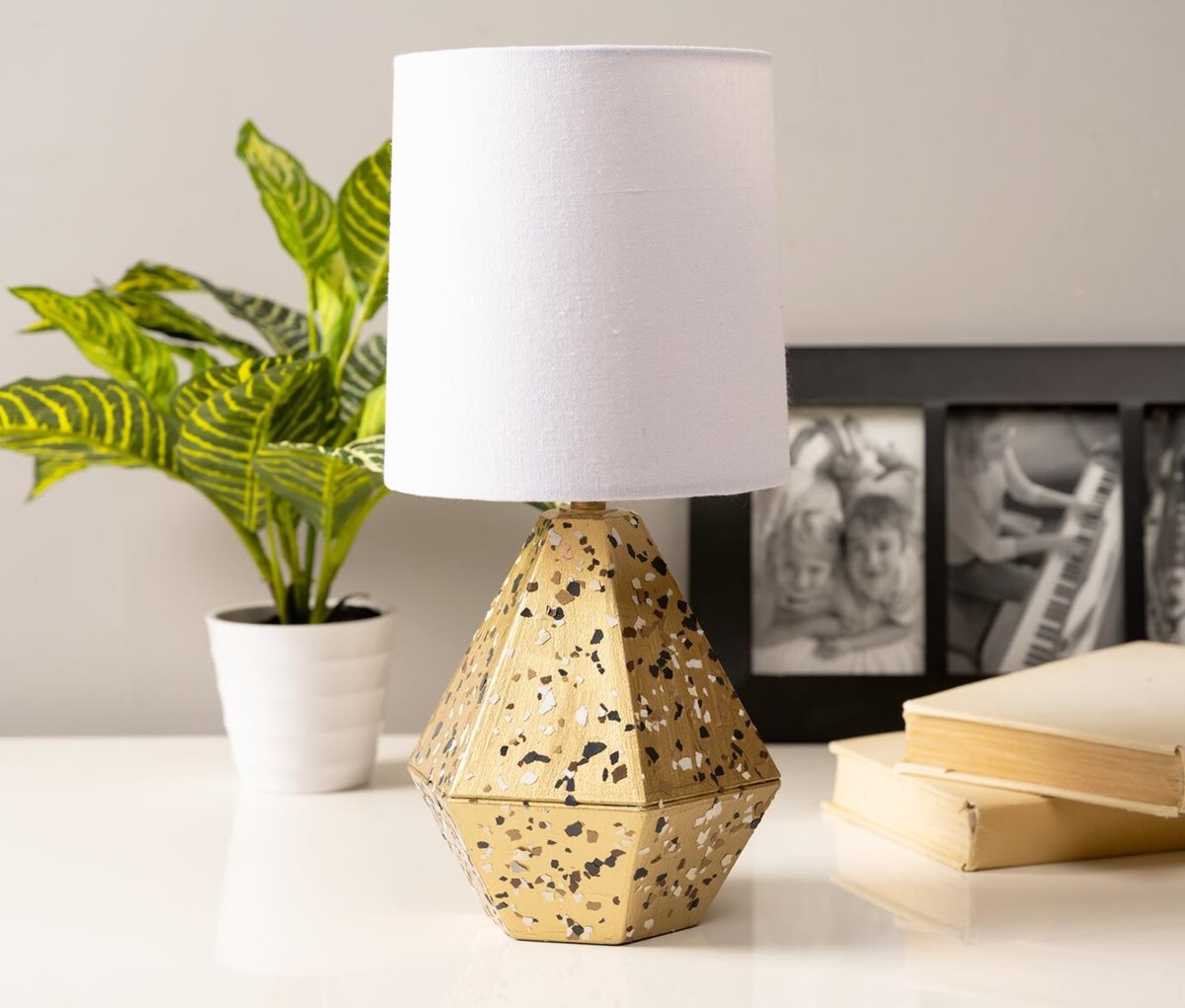 Golden Terrazzo Lamp