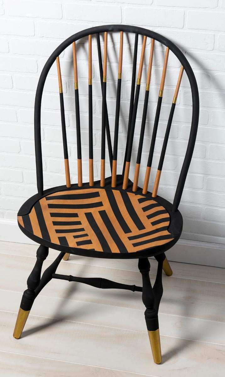 Black and Gold Chair