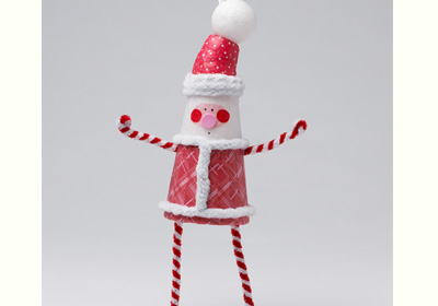 Whimsical Santa Ornament