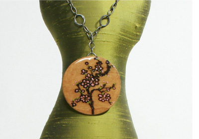 Wood Burned Pendant