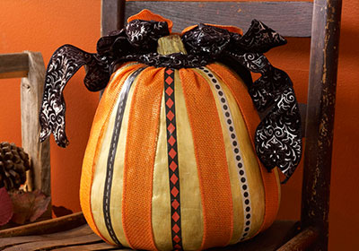 Mod Podge Faux Washi Tape Pumpkin