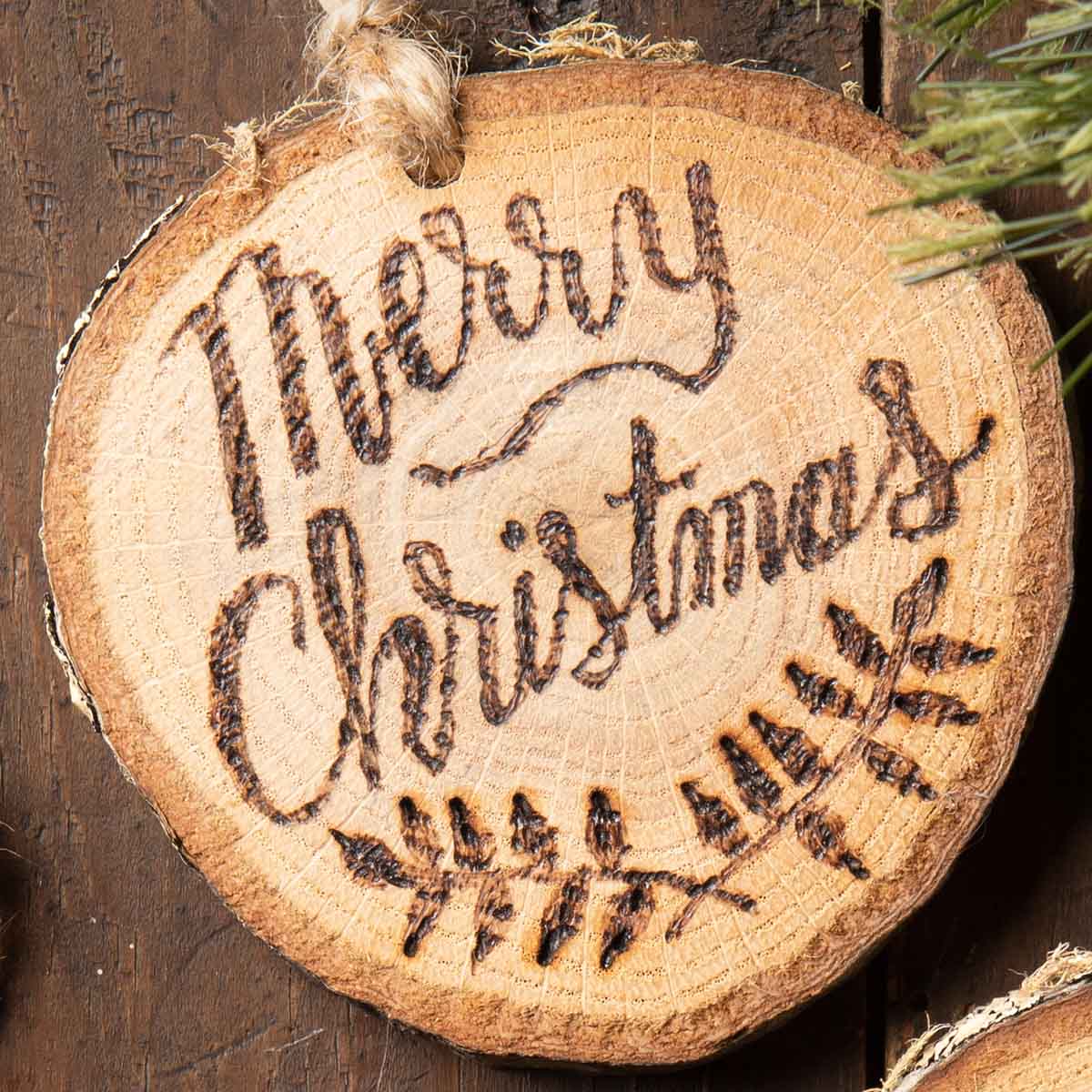 Rustic Wood-burned Ornaments