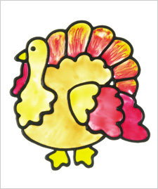 Turkey Window Cling